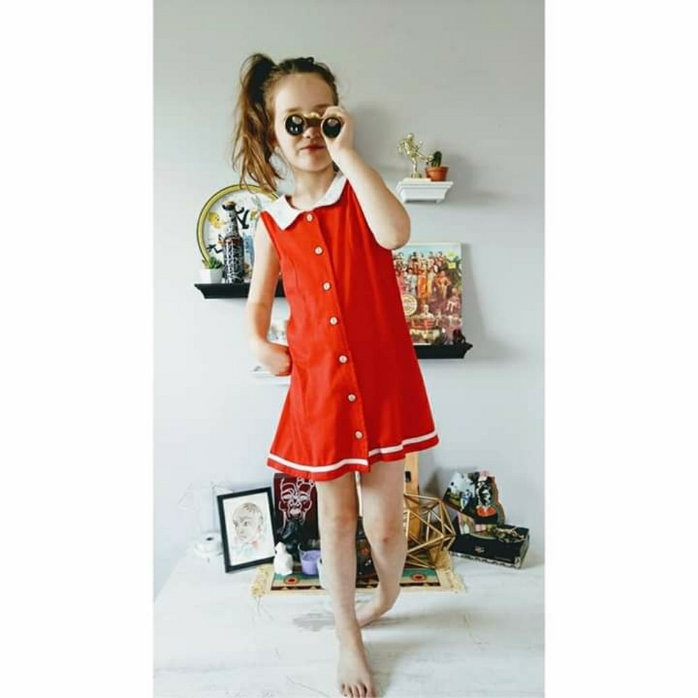 90's era children's sailor dress